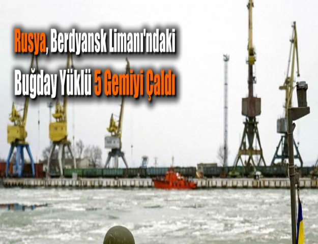 Rusya, Berdyansk Limanı'ndaki Buğday Yüklü 5 Gemiyi Çaldı