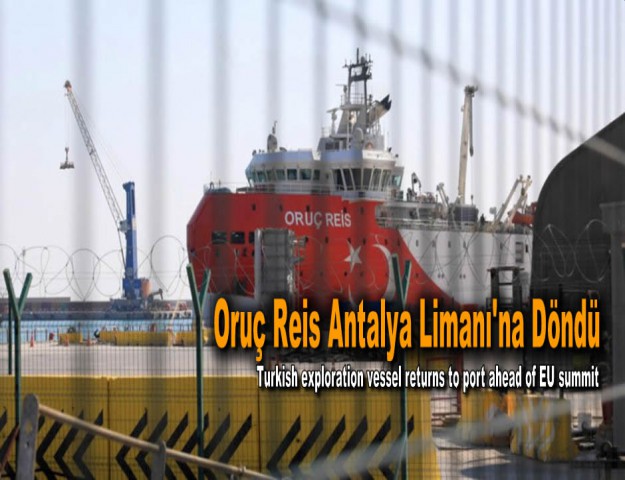 Oruç Reis Antalya Limanı'na Döndü