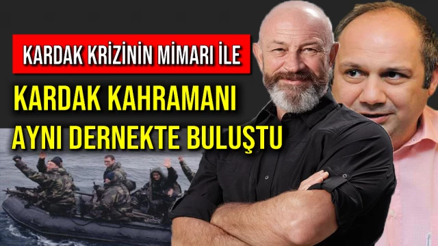 Kardak Krizinin Mimarı ile Kardak Kahramanı Aynı Dernekte Buluştu