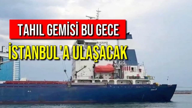 Tahıl Gemisi Bu Gece İstanbul'a Ulaşacak