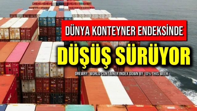 Dünya Konteyner Endeksinde Düşüş Sürüyor