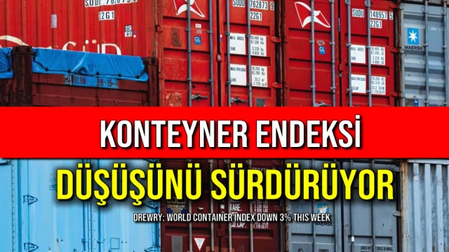 Konteyner Endeksi Düşüşünü Sürdürüyor