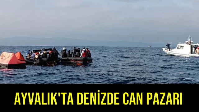 Ayvalık'ta Denizde Can Pazarı