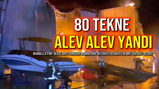 80 Tekne Alev Alev Yandı