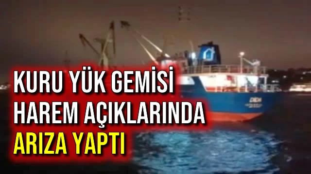 Kuru Yük Gemisi Harem Açıklarında Arıza Yaptı