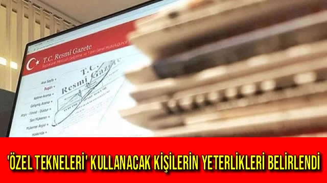 'Özel Tekneleri' Kullanacak Kişilerin Yeterlikleri Belirlendi