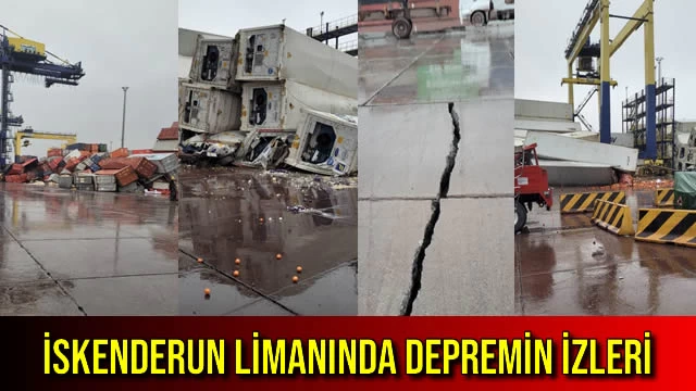 İskenderun Limanında Depremin İzleri