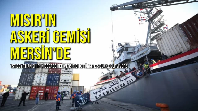 Mısır'ın Askeri Gemisi Mersin'de