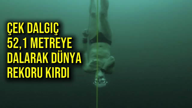 Çek Dalgıç 52,1 Metreye Dalarak Dünya Rekoru Kırdı