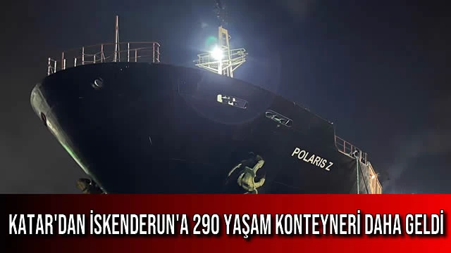 Katar'dan İskenderun'a 290 Yaşam Konteyneri Daha Geldi