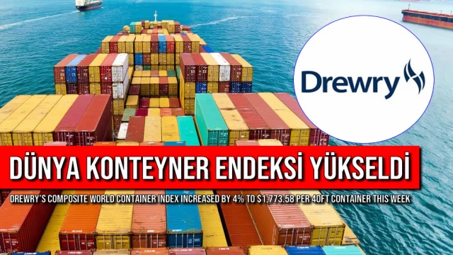 Dünya Konteyner Endeksi Yükseldi