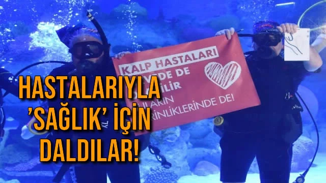 Hastalarıyla ’Sağlık’ için Daldılar!