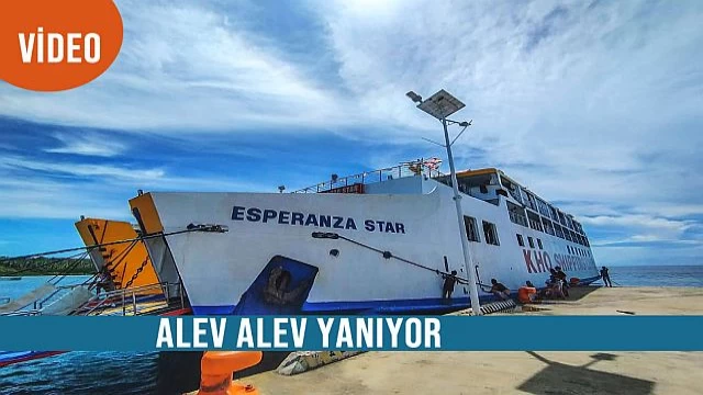 Alev alev yanıyor