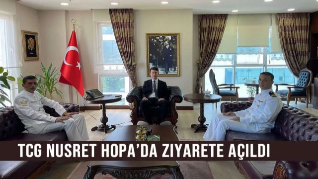 TCG NUSRET Hopa'da ziyarete açıldı