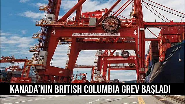 Kanada'da liman işçileri greve gitti