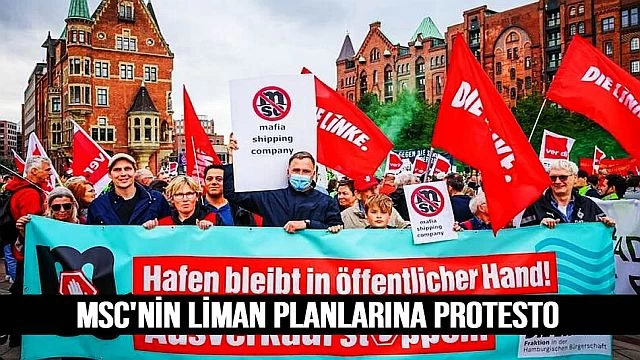 MSC'nin liman planlarını protesto ettiler