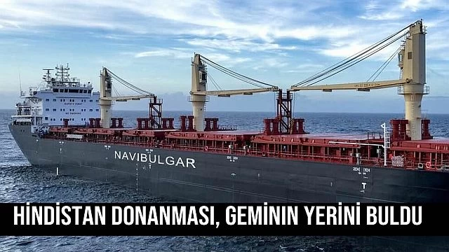 Hindistan Donanması, geminin yerini buldu