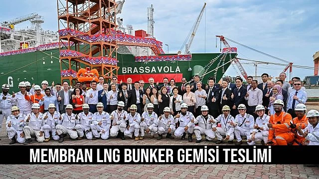 Membran LNG Bunker Gemisi teslimi