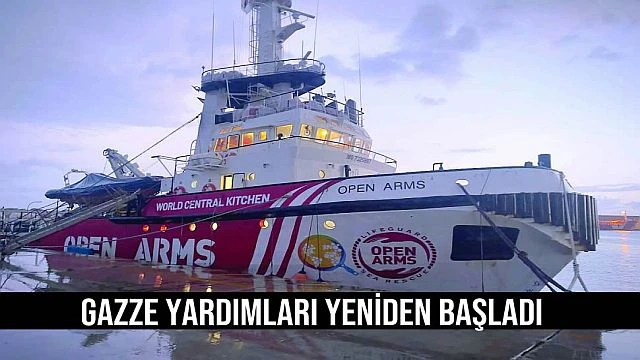 Gazze yardımları yeniden başladı