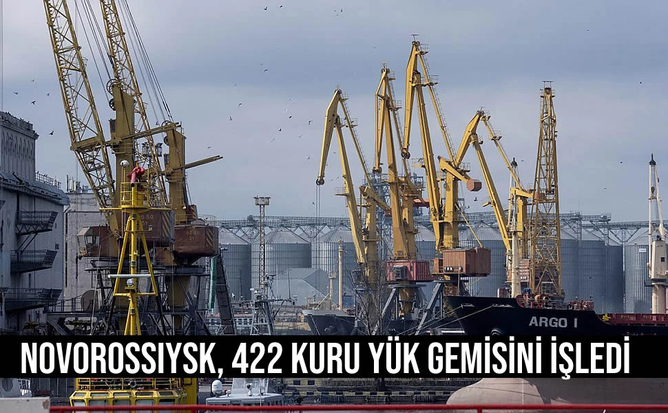 Novorossiysk, 422 kuru yük gemisini işledi