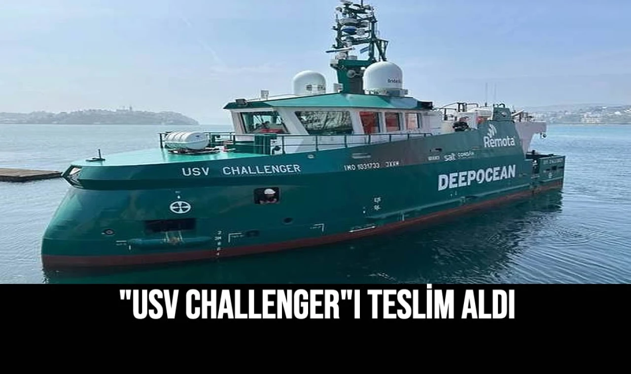 "USV Challenger"ı Teslim Aldı