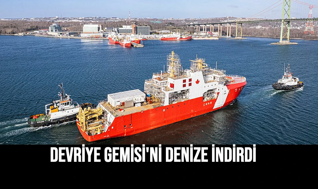 Devriye Gemisi'ni Denize İndirdi