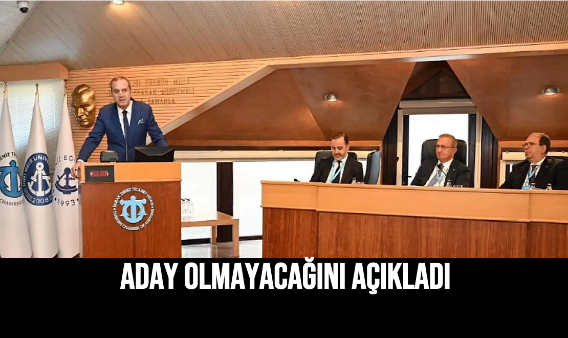 Üçüncü Dönem İçin Aday Olmayacağını Açıkladı