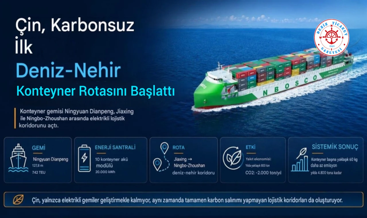Deniz-Nehir Konteyner Rotasını Başlattı