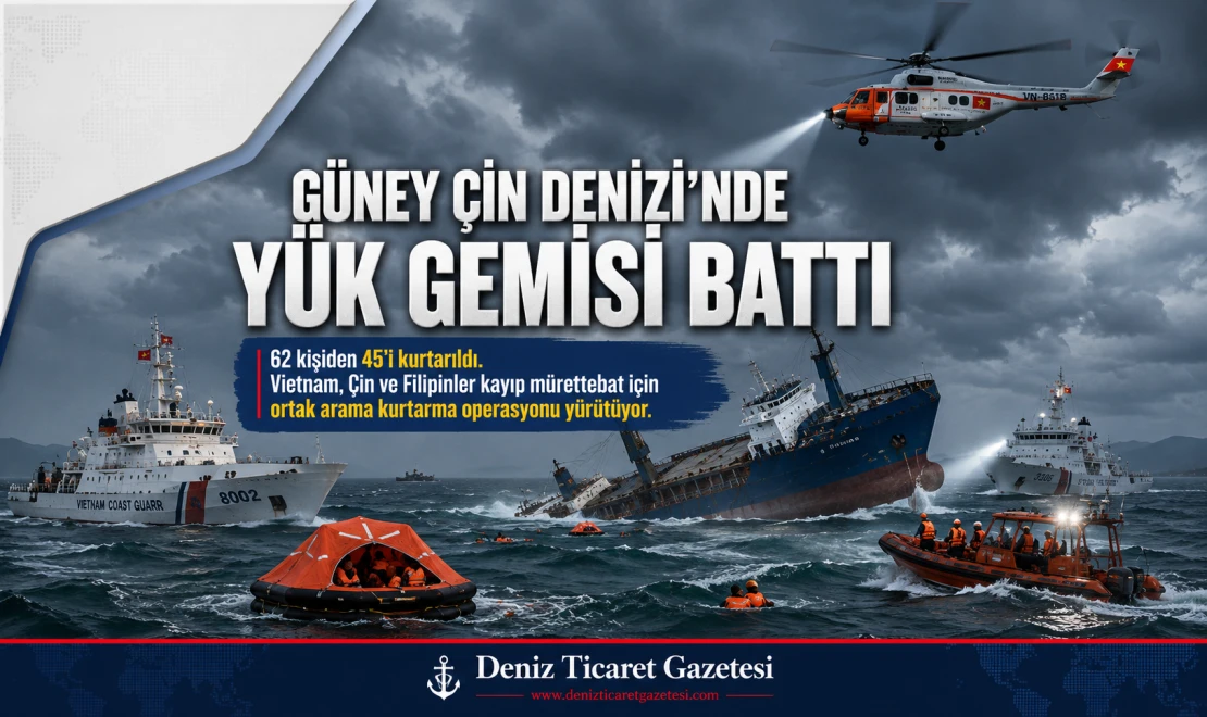 GÜNEY ÇİN DENİZİ'NDE YÜK GEMİSİ FACİASI