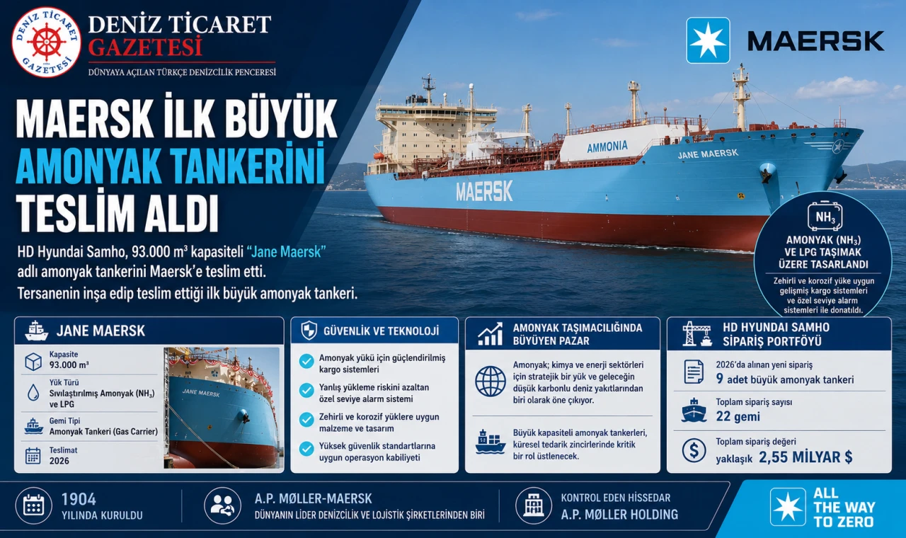 MAERSK'TEN İLK AMONYAK TANKERİ
