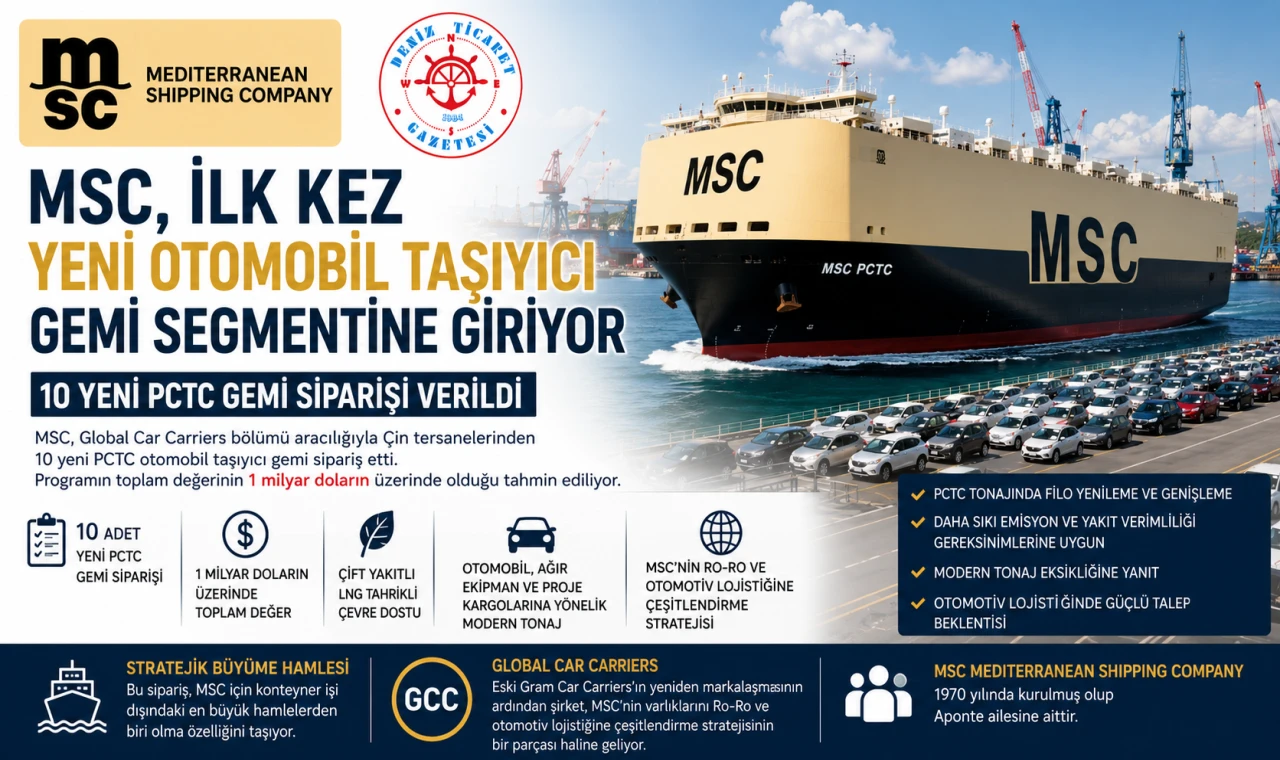 Otomobil Taşıyıcı Gemi Segmentine Giriyor