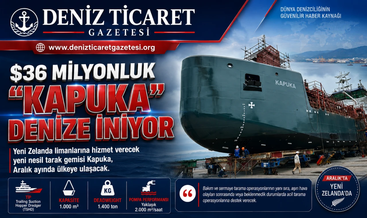 $36 MİLYONLUK “KAPUKA” DENİZE İNİYOR