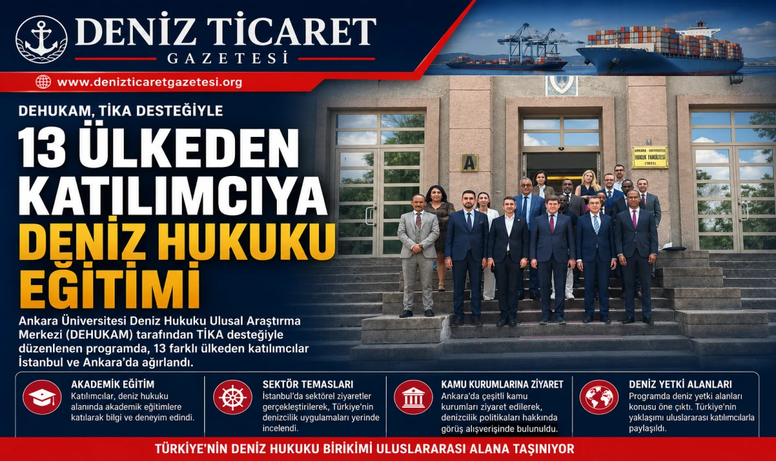 DEHUKAM’dan 13 Ülkeden Katılımcıya Deniz Hukuku Eğitimi
