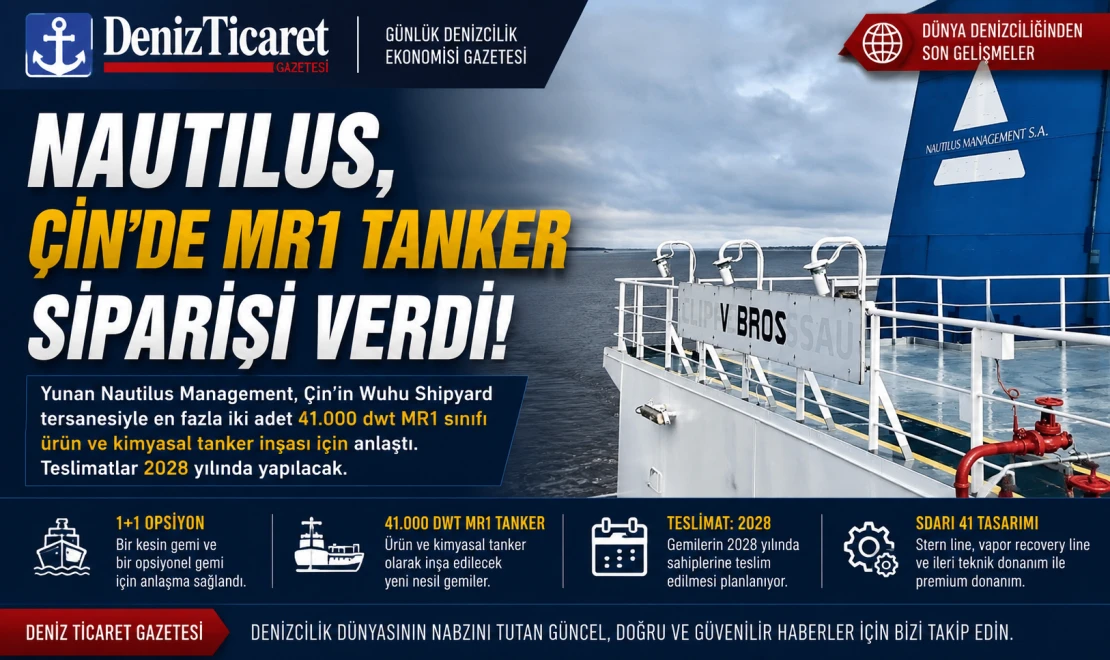 Nautilus'tan Çin'e MR1 Tanker Siparişi