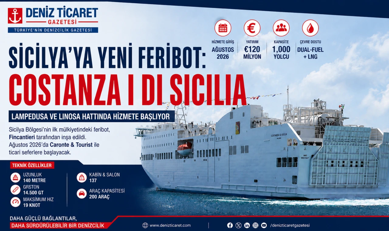 Sicilya'ya Yeni Feribot