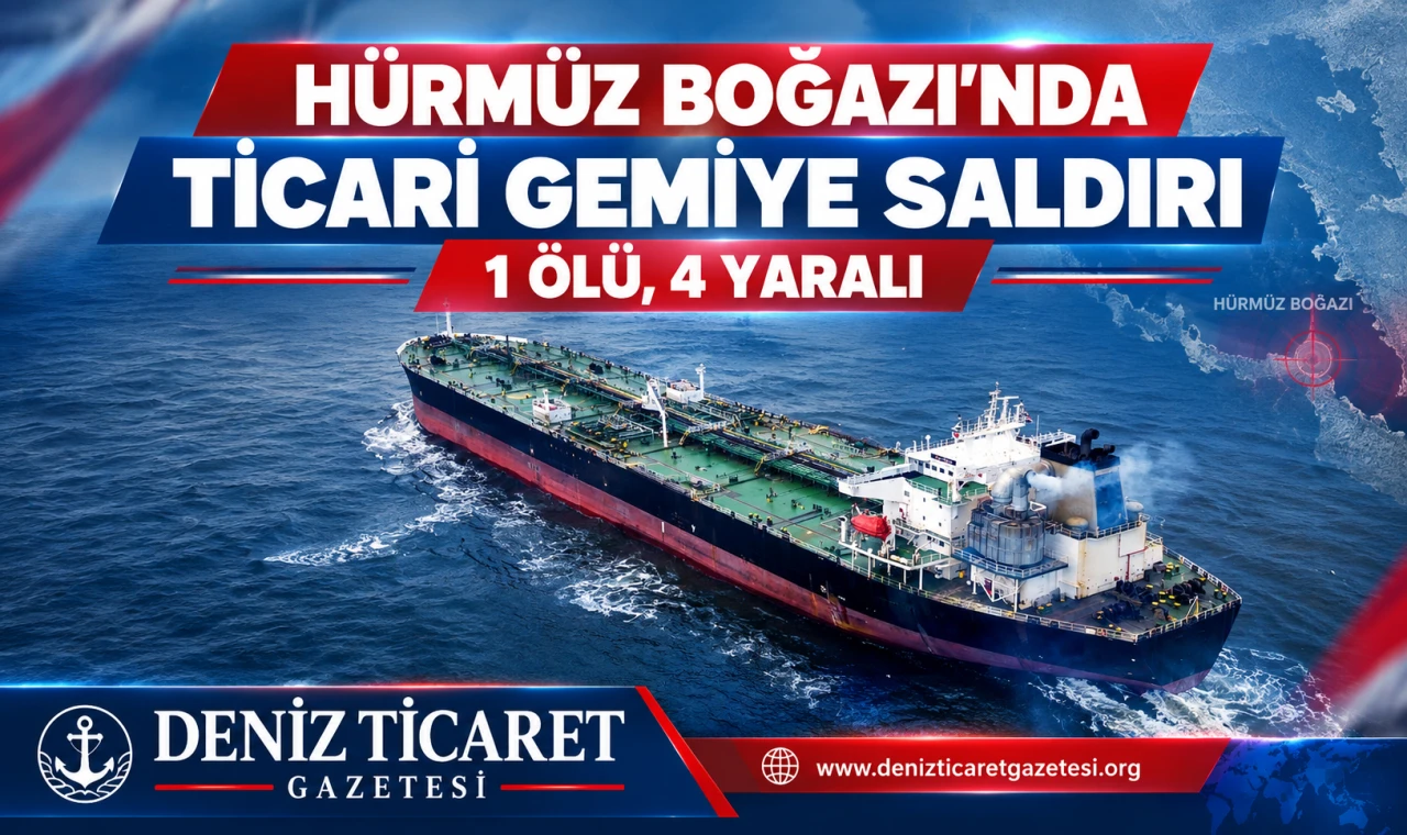 Hürmüz Boğazı’nda Ticari Gemiye Saldırı: 1 Ölü, 4 Yaralı