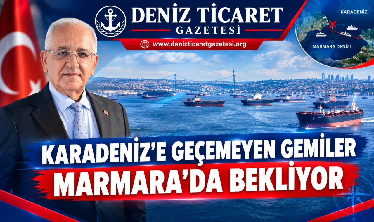 Karadeniz’e Geçemeyen Gemiler Marmara’da Bekliyor