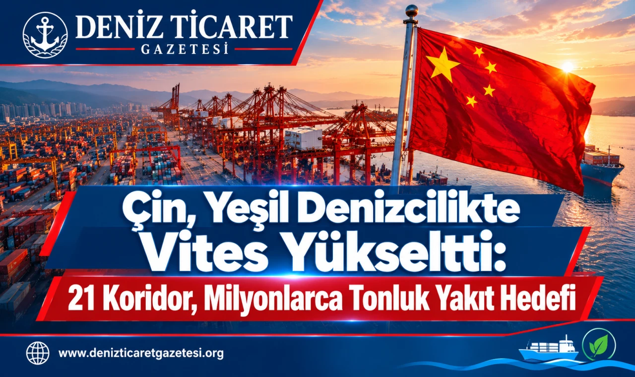 Çin, Yeşil Denizcilikte Vites Yükseltti: 21 Koridor, Milyonlarca Tonluk Yakıt Hedefi
