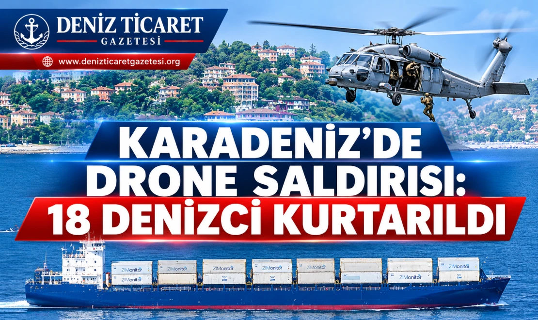 Karadeniz’de drone saldırısı: 18 denizci kurtarıldı