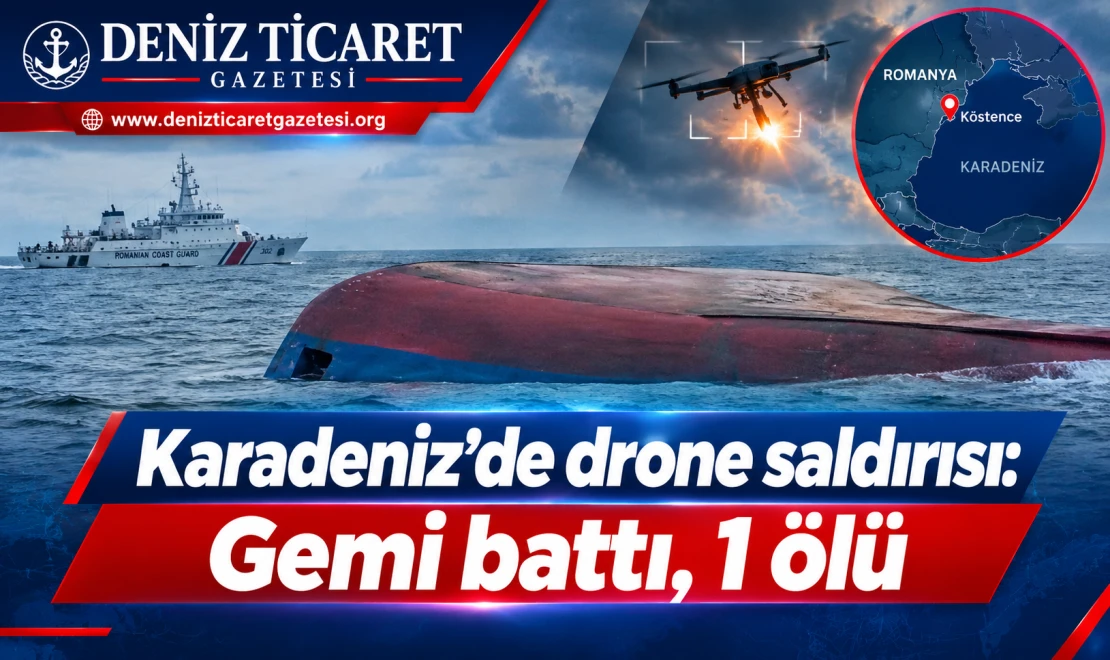 Karadeniz’de drone saldırısı: Gemi battı, 1 ölü