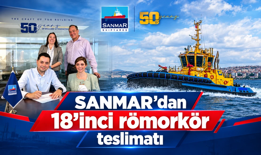 SANMAR’dan 18’inci römorkör teslimatı