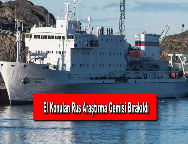 El Konulan Rus Araştırma Gemisi Bırakıldı