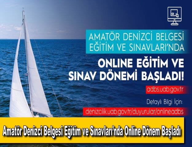 Amatör Denizci Belgesi Eğitim ve Sınavları’nda Online Dönem Başladı