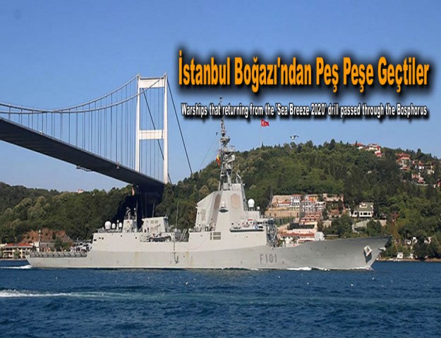 İstanbul Boğazı'ndan Peş Peşe Geçtiler