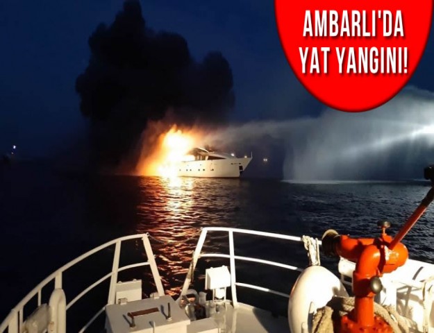 Ambarlı'da Yangın Çıkan Yat Battı