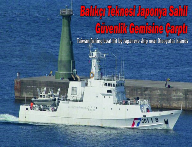 Balıkçı Teknesi Japonya Sahil Güvenlik Gemisine Çarptı