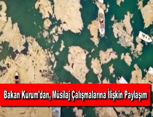 Bakan Kurum'dan, Müsilaj Çalışmalarına İlişkin Paylaşım