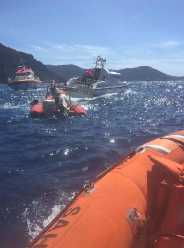 Fethiyede Dalış Teknesi Battı