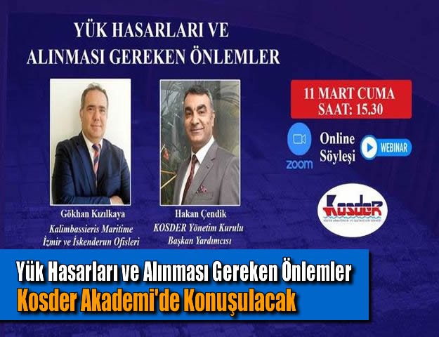 Yük Hasarları ve Alınması Gereken Önlemler Kosder Akademi'de Konuşulacak