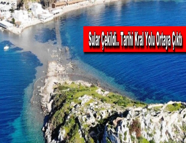 Sular Çekildi.. Tarihi Kral Yolu Ortaya Çıktı